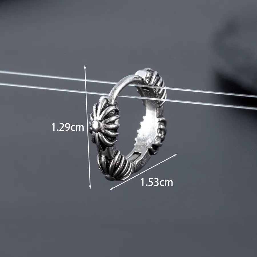 1 Piece Hip-Hop Punk Snake Skull 316 Stainless Steel  Drop Earrings