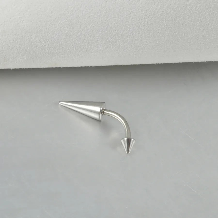 1 Piece Eyebrow Studs Casual Exaggerated Simple Style Solid Color 304 Stainless Steel Plating 18K Gold Plated