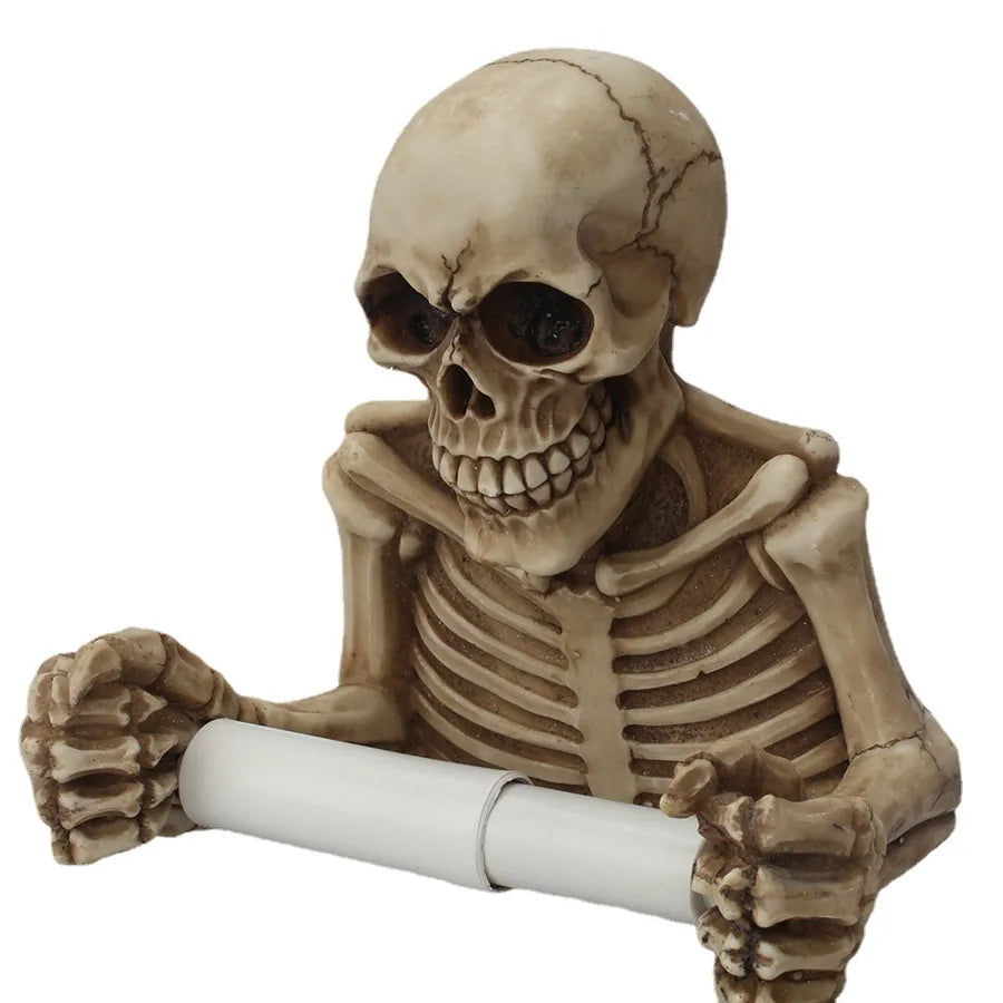 Halloween Fashion Skull Resin Roll stand Bathing
