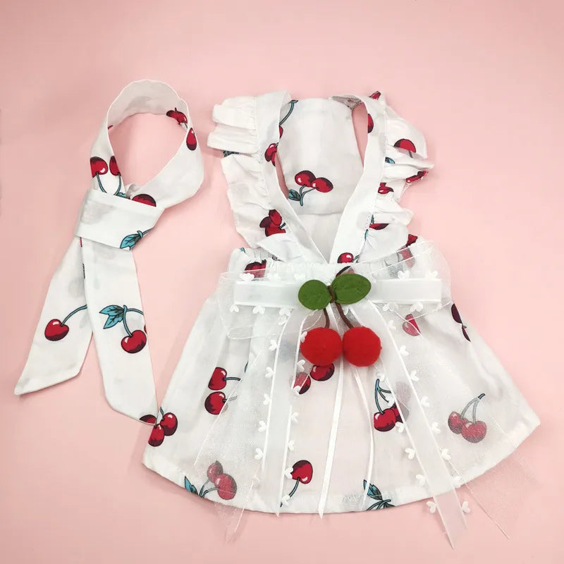 cute cotton cherry pet clothing