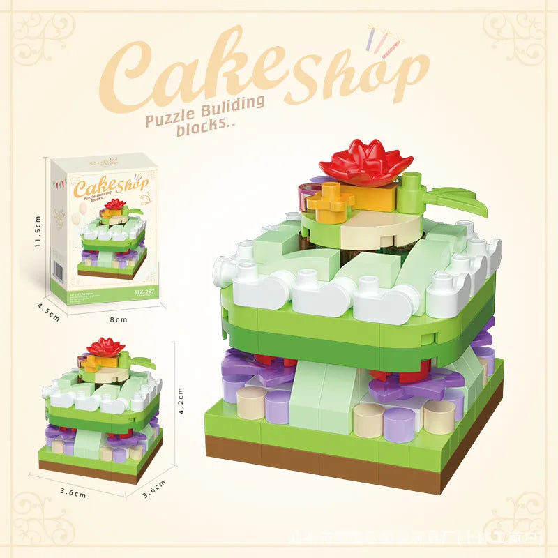 Children Unisex Cake Plastic Building Toys