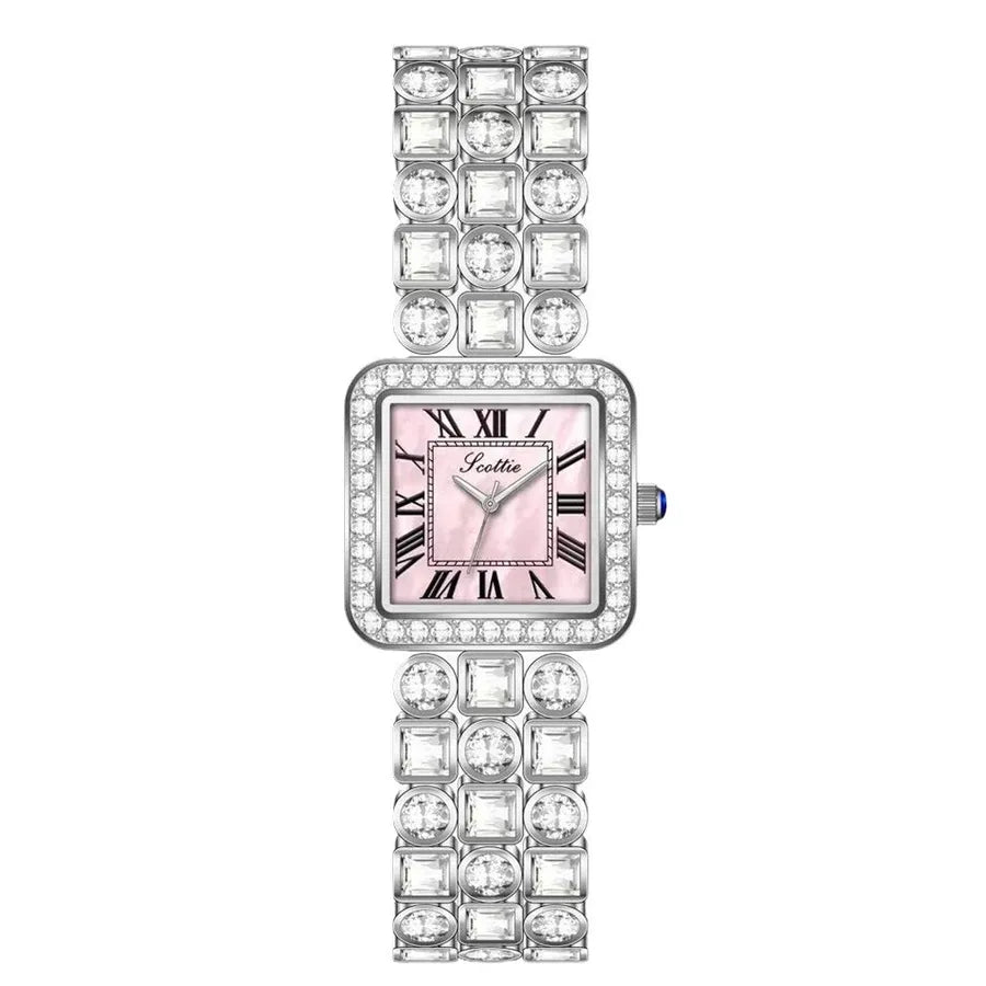 Elegant Streetwear Geometric Butterfly Double Snap Quartz Watch Women's Watches