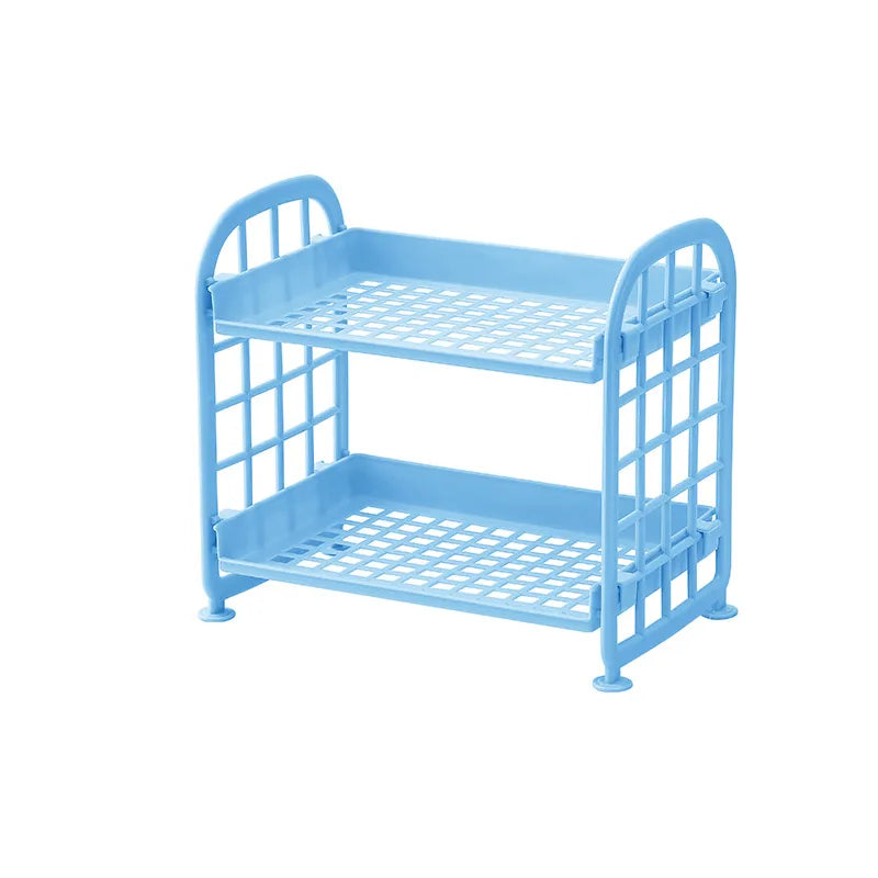 Solid Color Plastic Casual Bathroom Racks Kitchen Racks