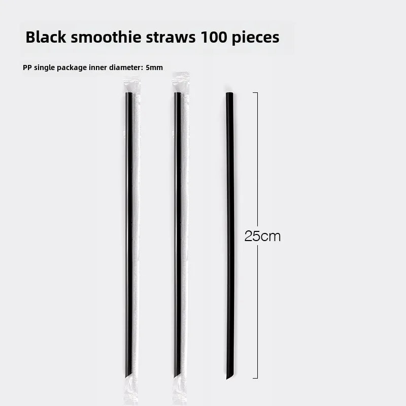 Horn flower disposable cup black plastic ice coffee cup PET cold drink Net red milk tea small black cup with lid