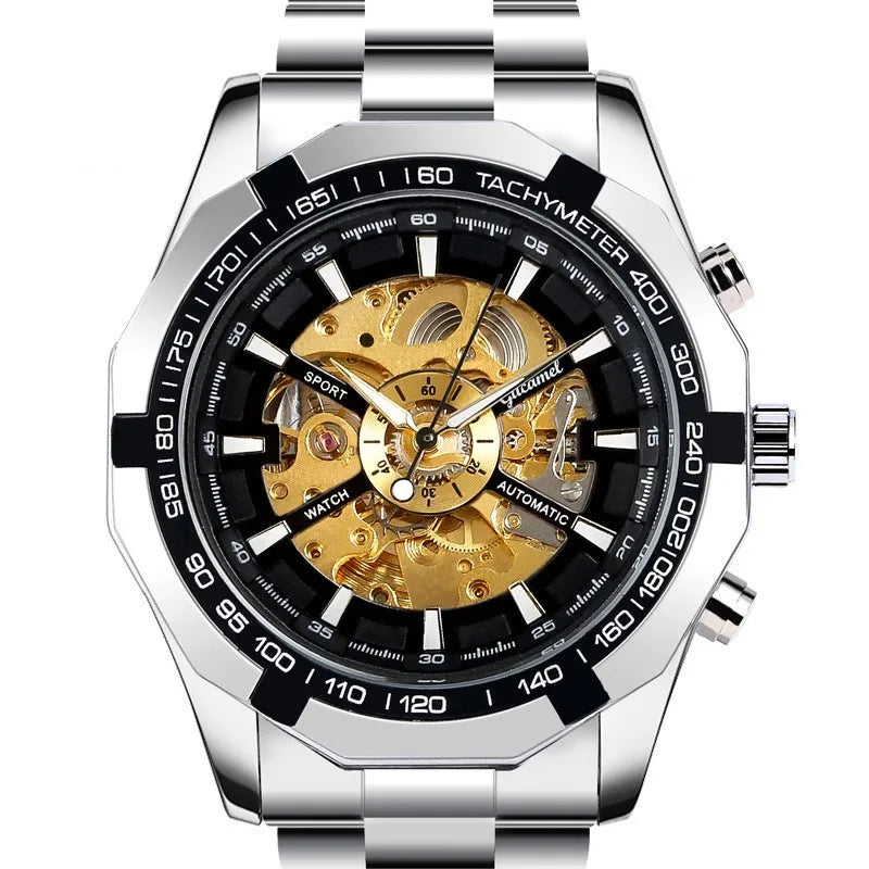 business gear double side snaps mechanical men's watches