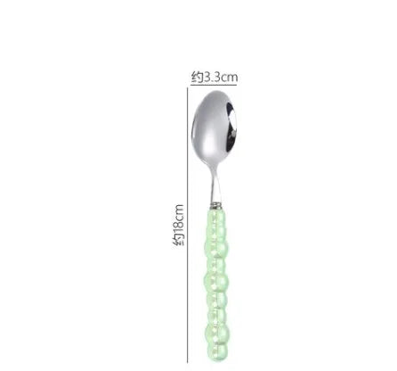 baroque style solid color stainless steel tableware 1 piece 1 set
