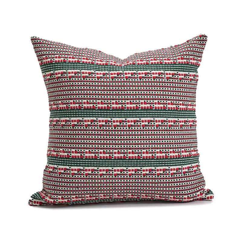 Christmas Snowflake Embroidery Pillowcase Bedroom Hotel Dormitory Decorative Cushion Cover Festive Cozy Home Decor Trend