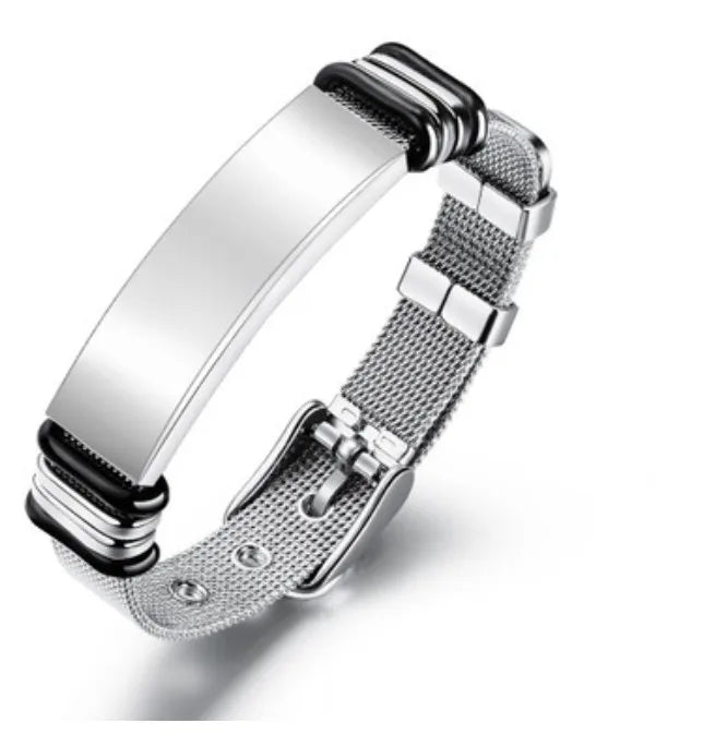 Original Design Geometric 304 Stainless Steel Plating Men'S Bracelets