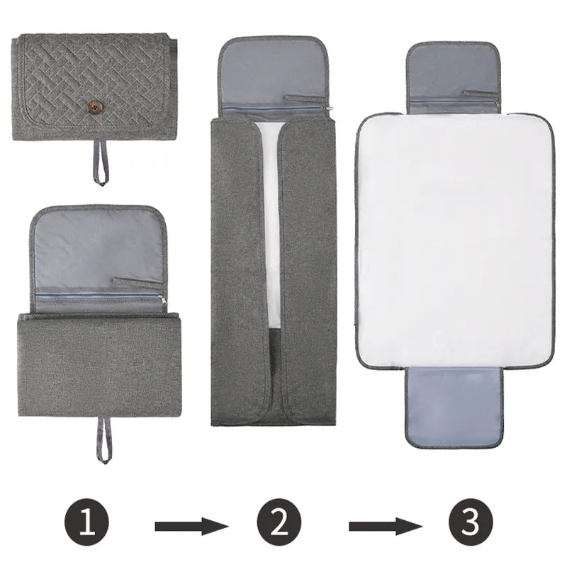 Baby changing diaper waterproof pad  quilted easy to wipe mother and baby diaper pad diaper storage mummy bag