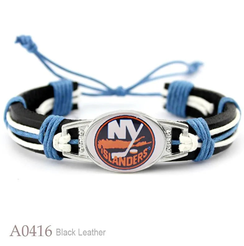 Hot NHL National Hockey League National Hockey League Leather Bracelet