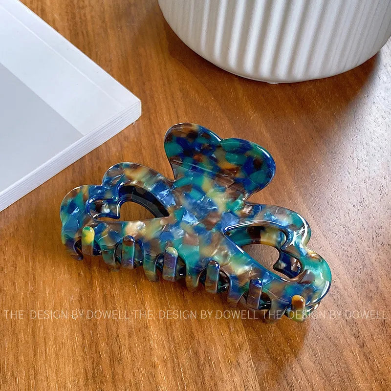 Dove Acetate Board Heart Shaped Hair Clip New High End Feeling Women's Hair Accessories Shark Bite Hair Styling Clip