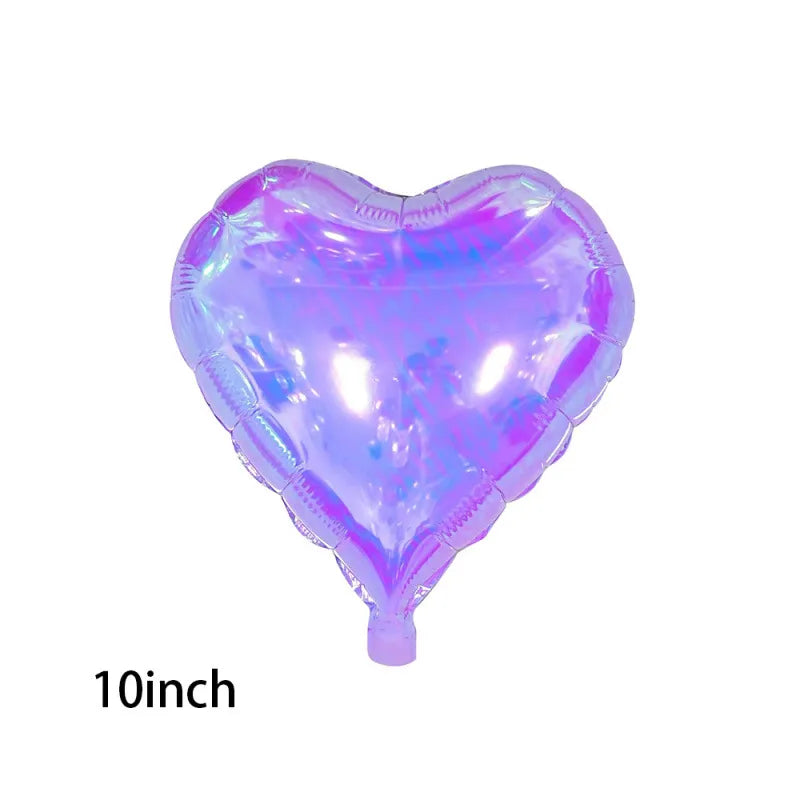 Birthday Casual Sweet Star Heart Shape Butterfly Aluminum Film Party Festival Balloons