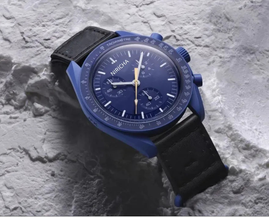 Foreign Trade Men's Niricha Oujia Glue Shell 6-Pin Super Luminous Quartz Watch Manufacturer Wholesale One Generation