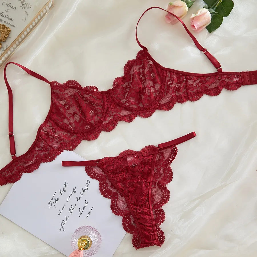 Women's Sexy Solid Color Sexy Lingerie Sets Indoor Home Sexy Lingerie