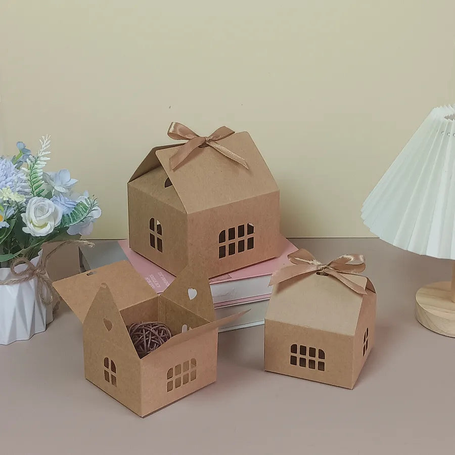 Creative Christmas Gingerbread House Gift Box Holiday Birthday Party Snack Cookie Packaging Box Festive airplane box