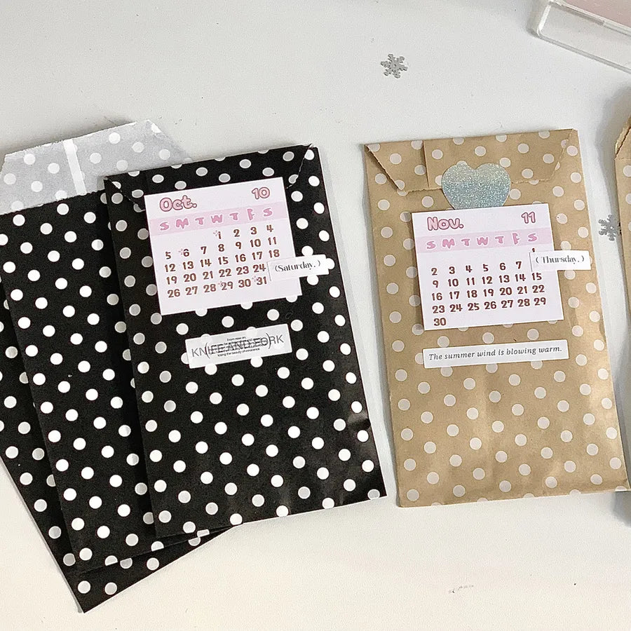 Retro Polka Dots Kraft Paper Daily Party Gift Wrapping Supplies Party Supplies Gift Wrapping Supplies 1 Piece