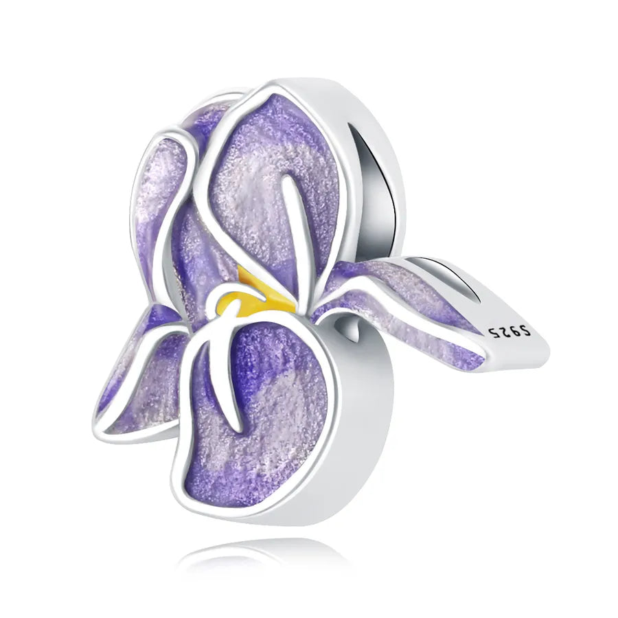 1 Piece Diameter 10mm 925 Sterling Silver Zircon Heart Shape Flower Jewelry Accessories