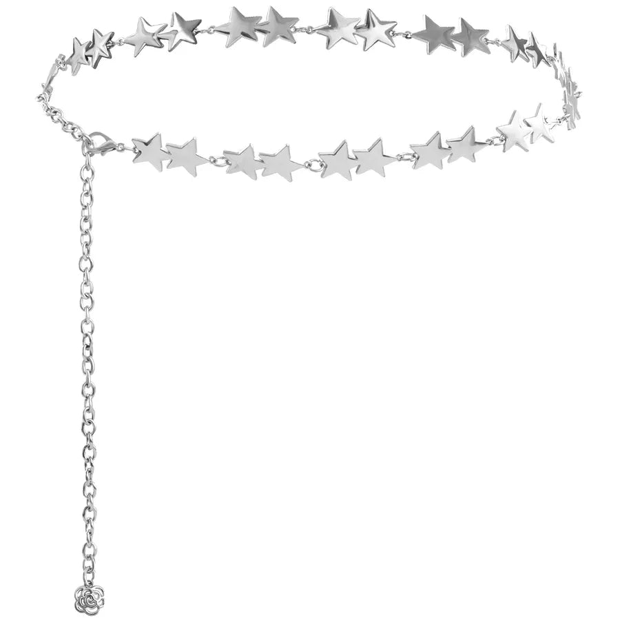 Foreign trade atmosphere metal pendant waist chain women's accessories new fashion hot girl body chain dress belt chain