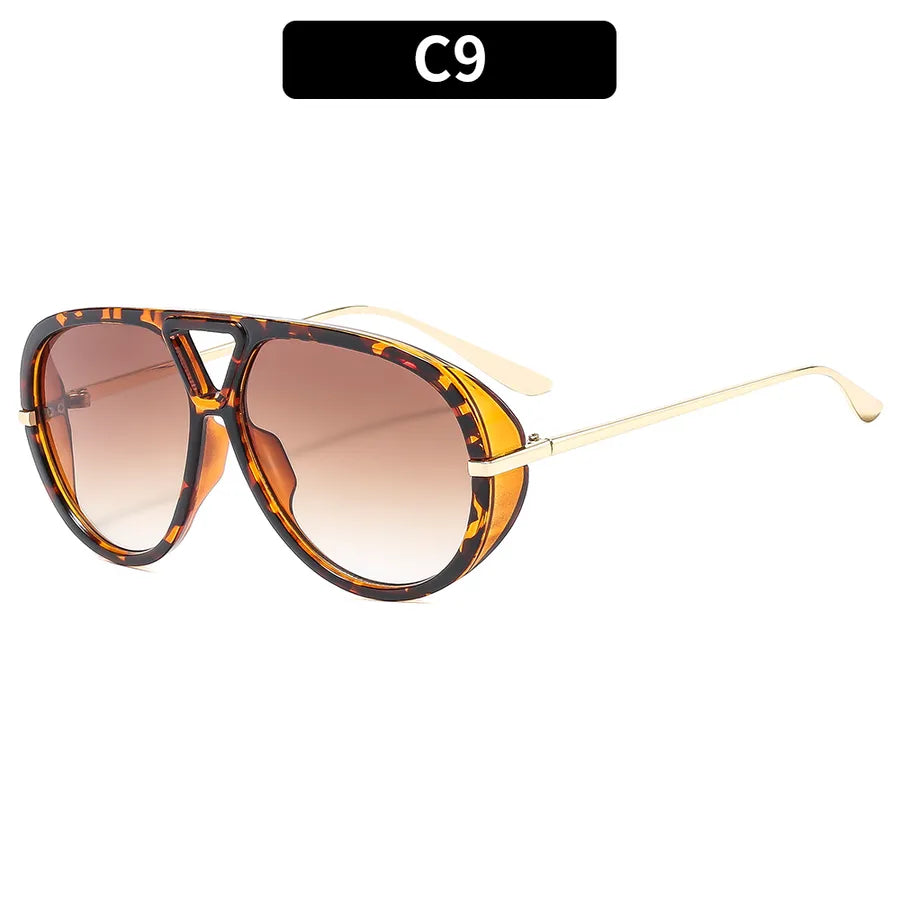 Casual Solid Color Ac toad glasses Full Frame Women's Sunglasses