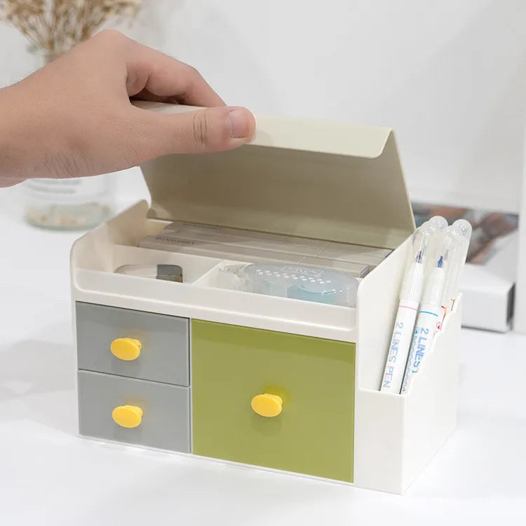Color Block Plastic Simple Style Storage Box