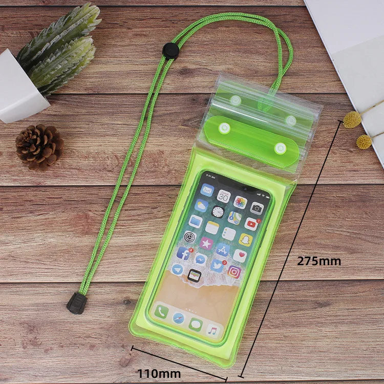 Casual Solid Color Tpu Waterproof Bag Swimming Accessories