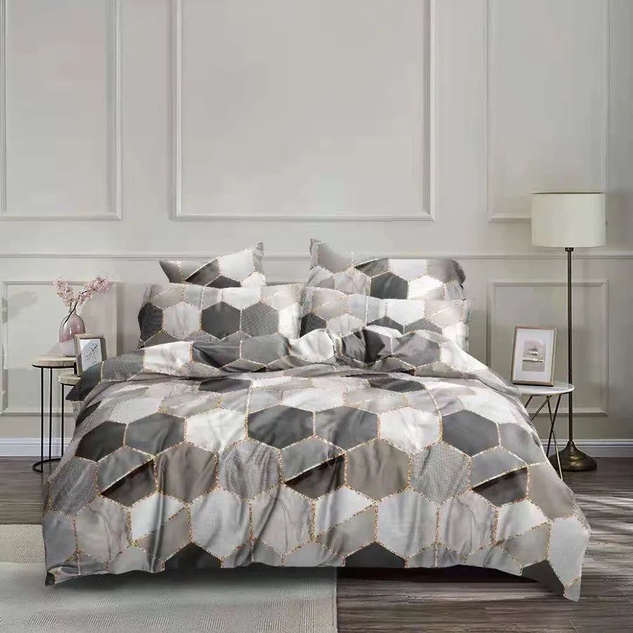 Casual Geometric chemical fiber Beddings Bedding