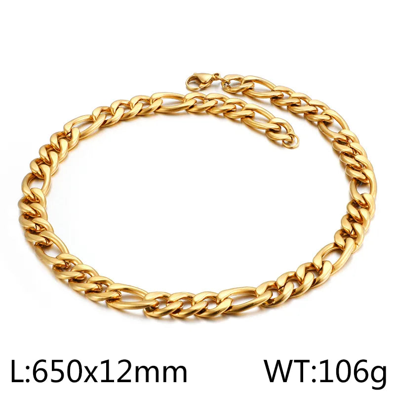 Wholesale Jewelry Simple Style Geometric Solid Color Titanium Steel 18K Gold Plated Polishing Plating Jewelry Set