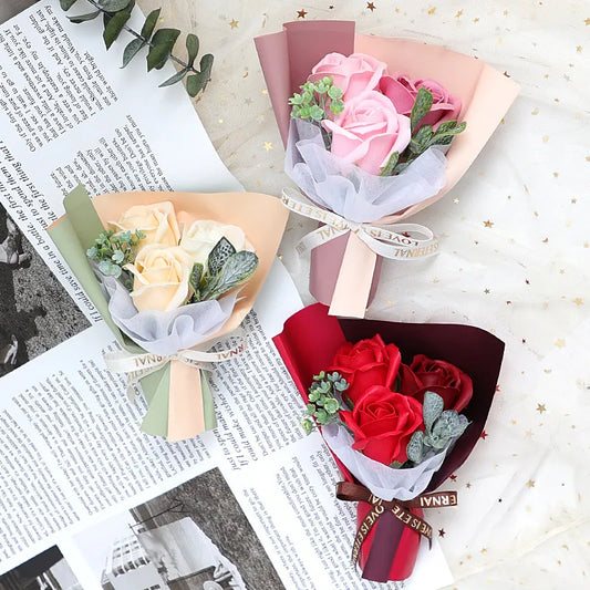 Valentine'S Day Romantic Multicolor Soap Flower Artificial flowers