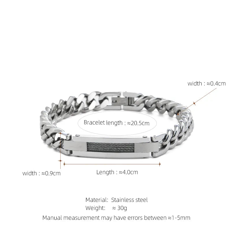 Casual Hip-Hop Punk Geometric 304 Stainless Steel 18K Gold Plated Unisex Bracelets