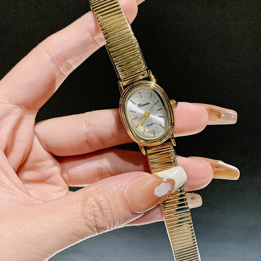 Simple Style Solid Color Buckle Quartz Watch Women's Watches