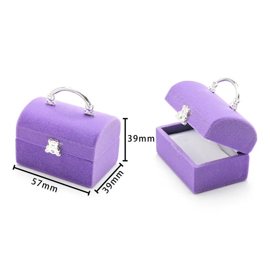 1 Piece Flannel Simple Style Classic Style Daily Angel Crown Strawberry Jewelry Boxes
