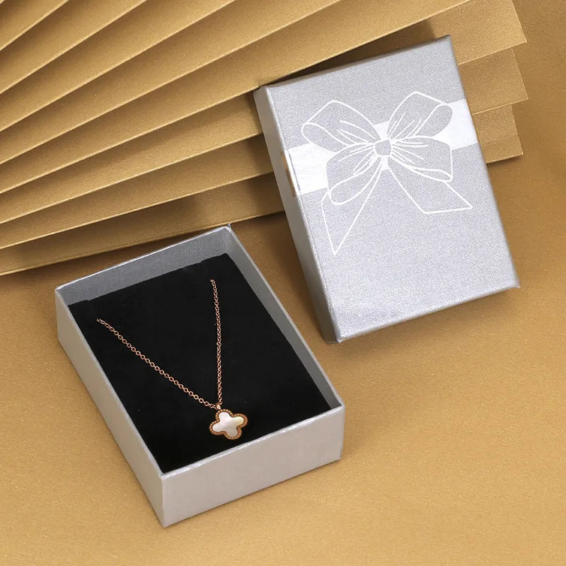 fashion bow knot paper jewelry boxes 1 piece