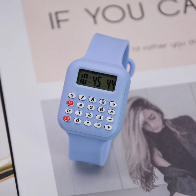 New Children's Watch Student Party Watch Electronic Calculator Watch Date Calculator Digital Multifunctional Electronic Watch