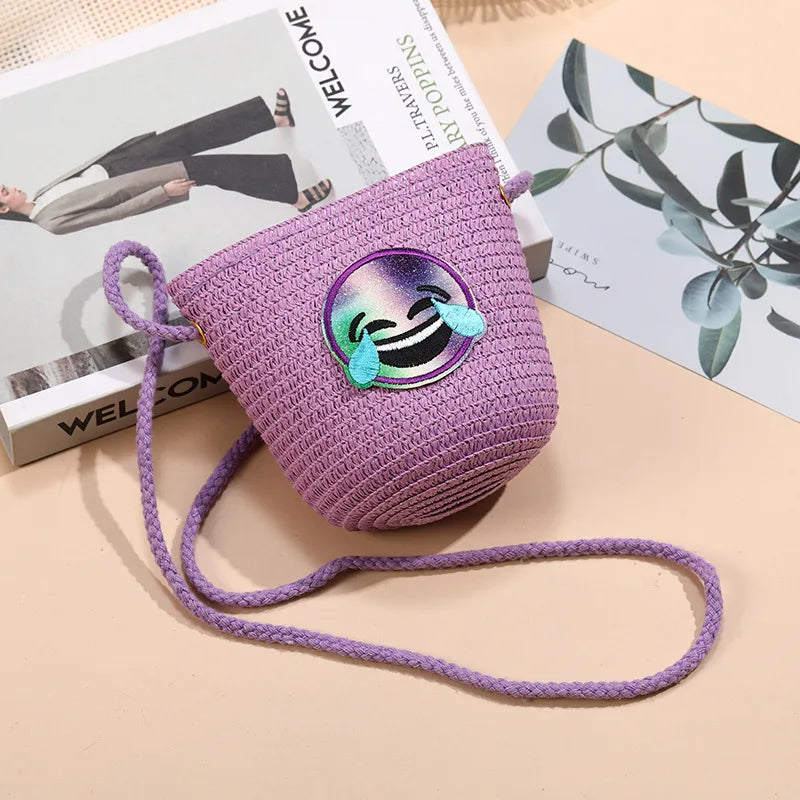 Beach Island Straw Bag Woven Bag Women's  New Seaside Bohemian Straw Bag Crossbody Small Bag Cute