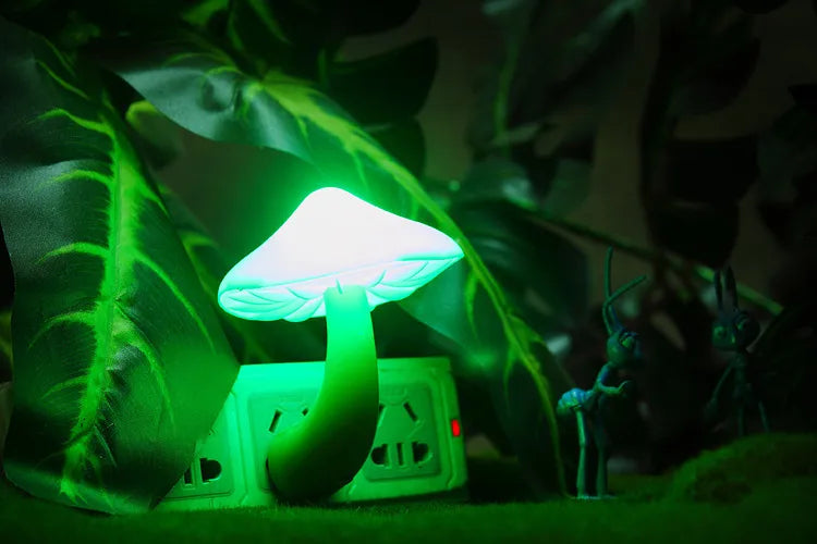 LED light induction avanda insect insect plant mushroom lamp light control socket night light European standard American Standard