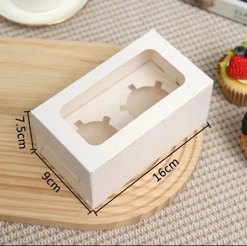 White Cake Box with Trays