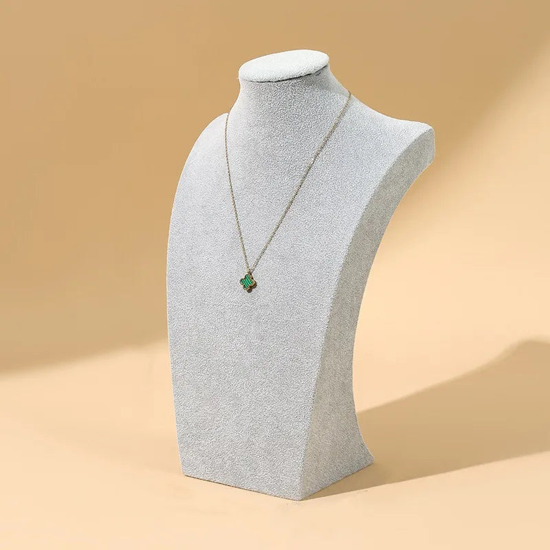 1 Piece Flannel Simple Style Solid Color Jewelry Display Bust