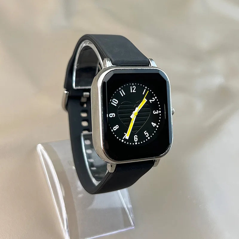 Casual Solid Color Buckle Quartz Women's Watches