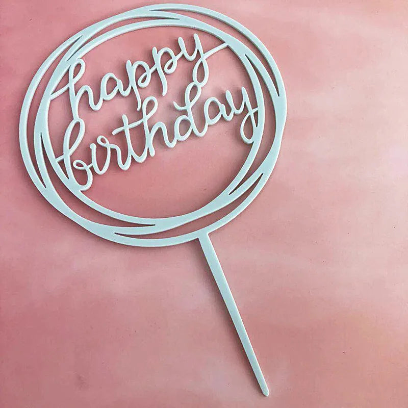 Christmas Casual Letter Heart Shape Arylic Birthday Cake Decorating Supplies Cake Decorating Supplies