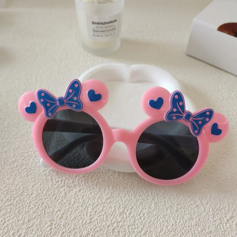Sweet Simple Style Solid Color Resin Special-Shaped Mirror Full Frame Kids Sunglasses