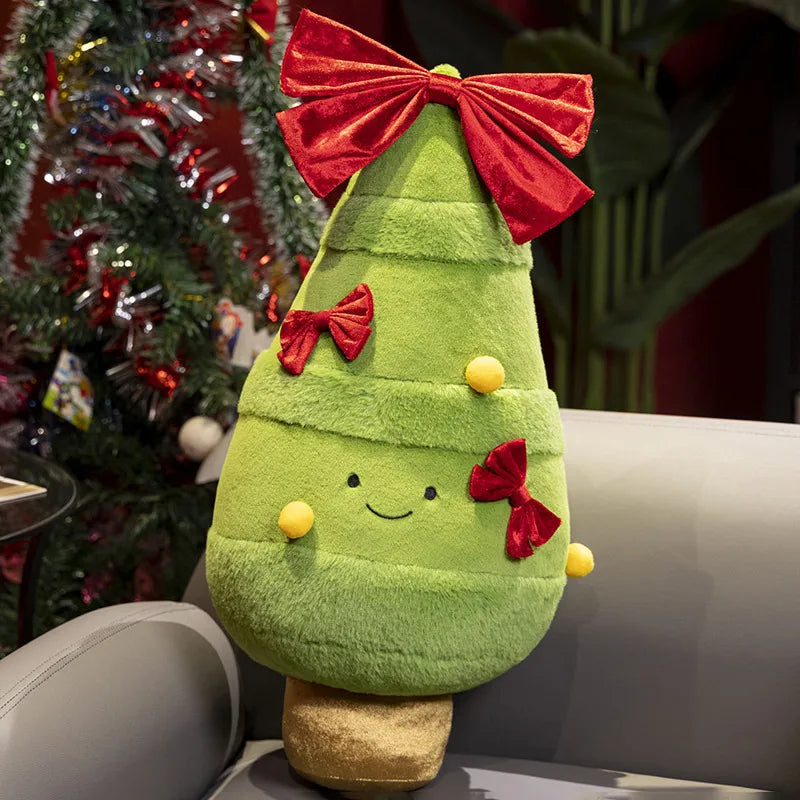 Christmas Decorative Cushion Santa Claus Toy Apple Peaceful Fruit Christmas wreath Cushion Gingerbread Man Cartoon Style