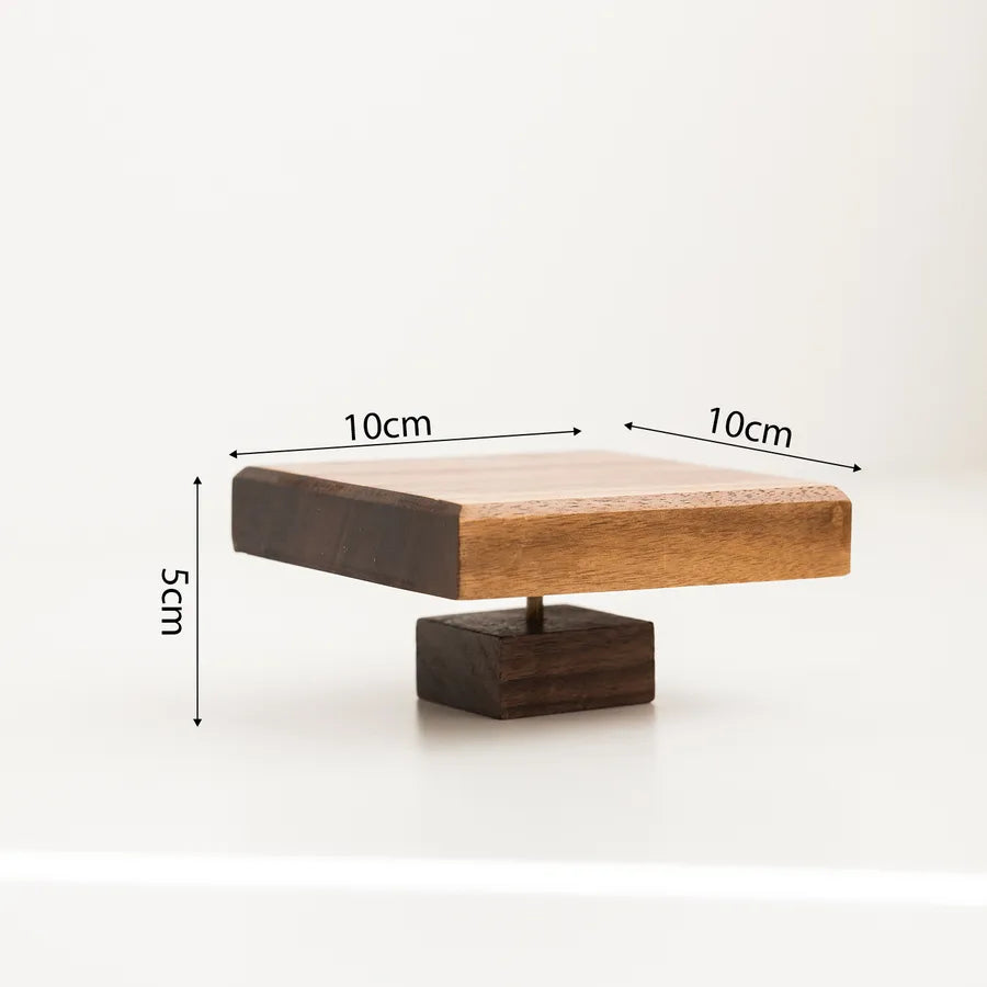 Solid Wood Jewelry Display Stand Ear Cuff Storage Tray Nordic Style Wooden Plate For Photographing And Arrangement Accessories
