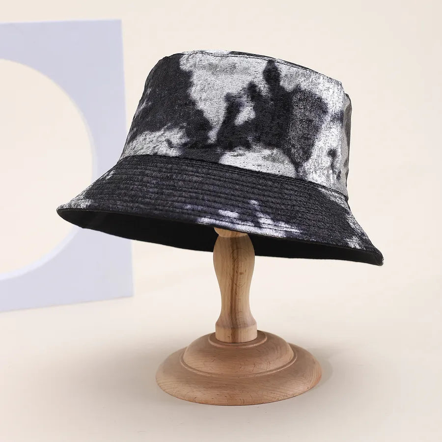 Women's Men's Chinoiserie Casual Commute Tie Dye Wide Eaves Bucket Hat