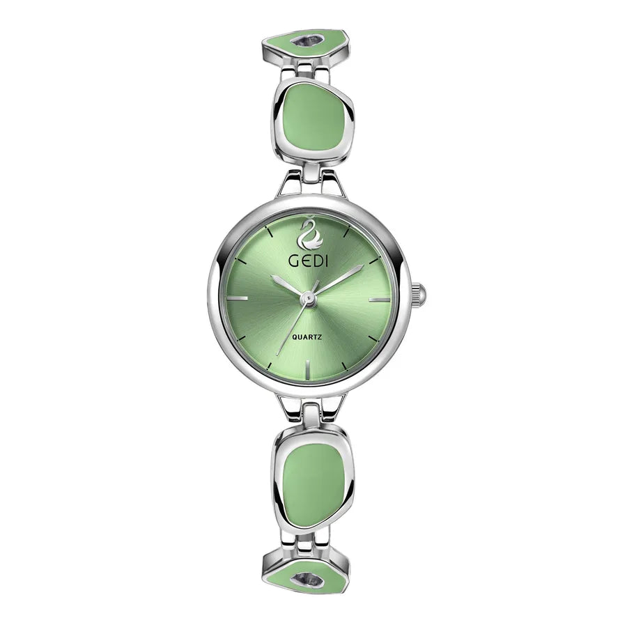 Casual Elegant Solid Color Jewelry Buckle Quartz Watch Women's Watches