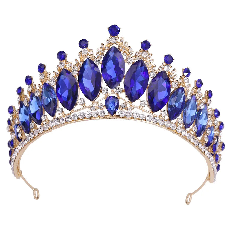 retro crown alloy inlay crystal rhinestones crown 1 piece
