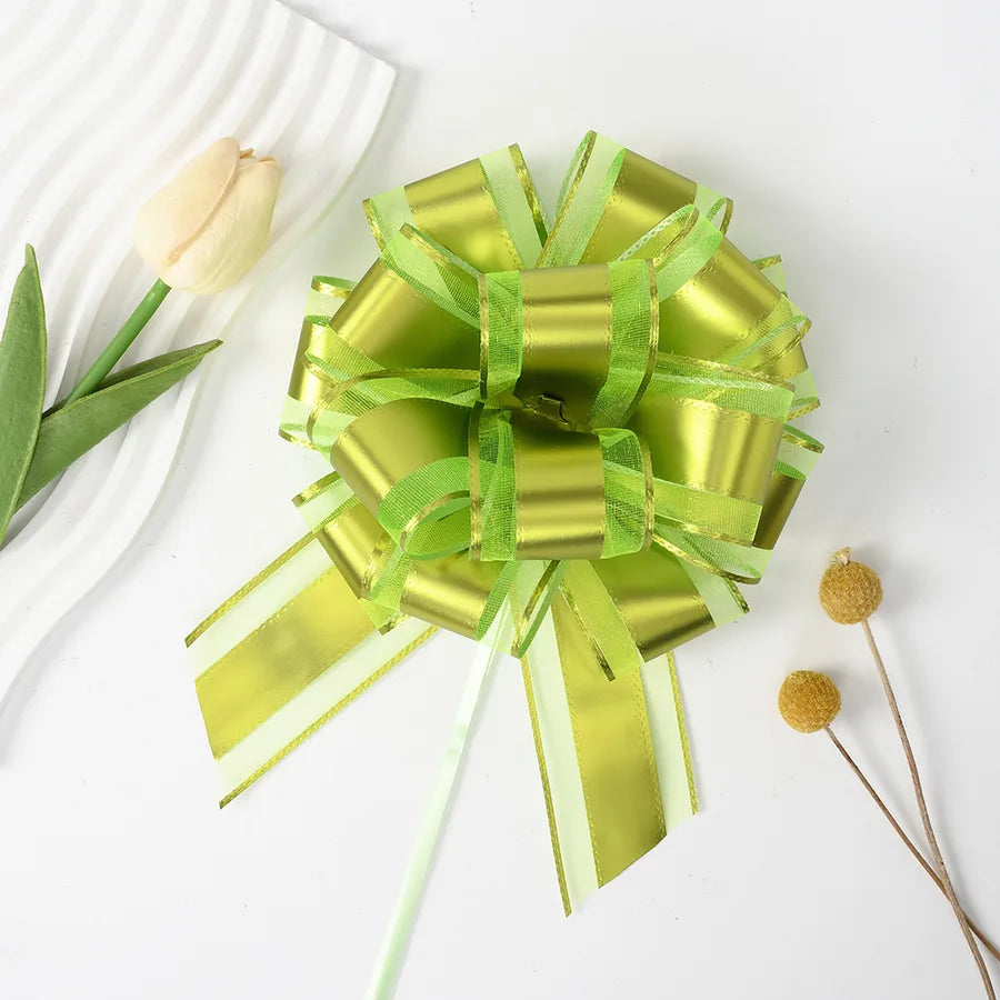 New 50 Snow Yarn Matte Fit Ball Flower Christmas Gift Flower Fruit Basket Packaging Metallic Color Hand Pull Flower