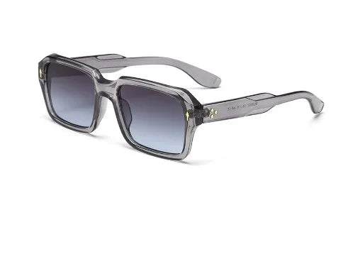 retro cool style gradient color resin square full frame men's sunglasses