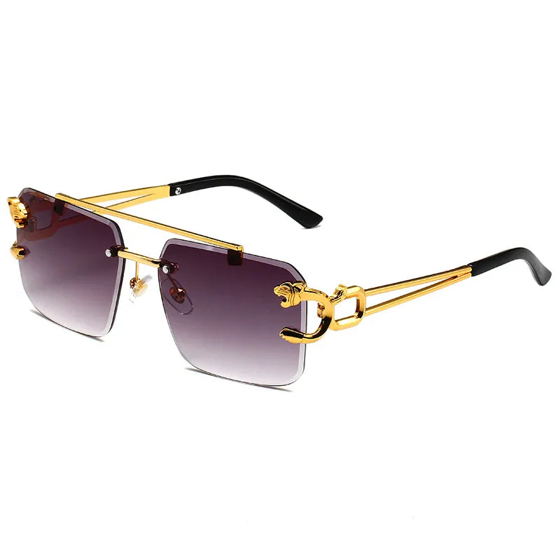 Casual Simple Style Solid Color Pc Square Frameless Glasses