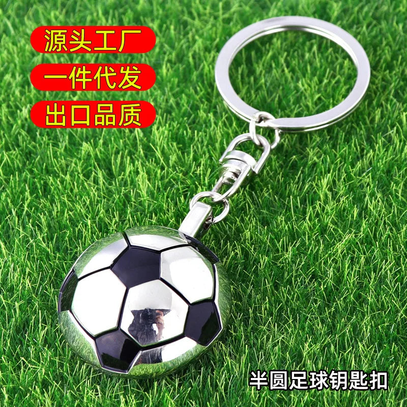 fashion football alloy unisex keychain 1 piece