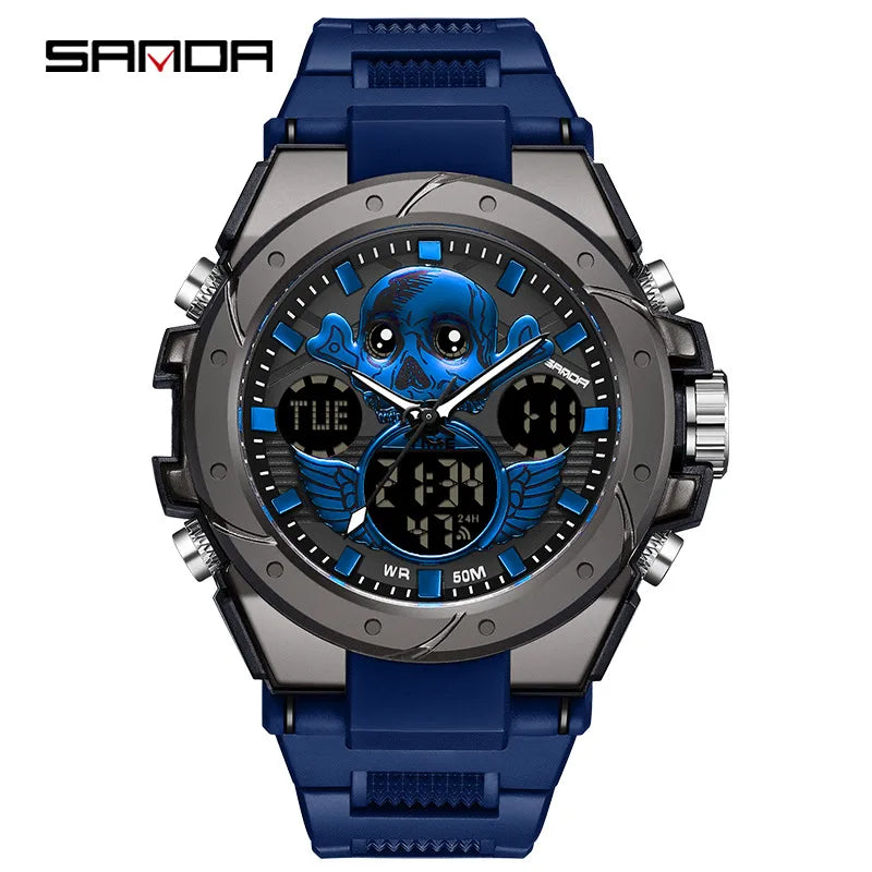 modern style solid color electronic men's watches